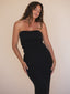 Siren Boob Tube Long Black