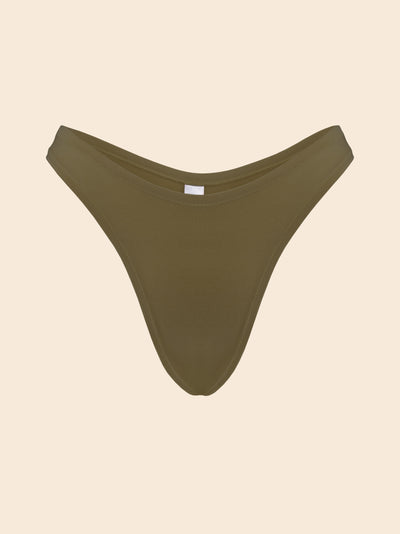 EVERYDAY PANTY - FRONT - BAMBOO OLIVE