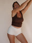 Season Boyleg High Rise Crème