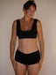 Comfort Crop Long Black