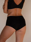 Season Boyleg Mid Rise Long Black
