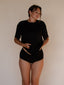Baggy Tee Long Black