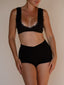 Season Boyleg High Rise Long Black