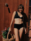 Season Boyleg Mid Rise Long Black