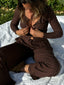 Dreamer Split Pant Chocolate