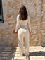 Dreamer Split Pant Crème