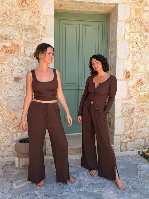 Dreamer Split Pant Chocolate