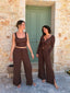 Dreamer Split Pant Chocolate