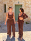 Dreamer Split Pant Chocolate