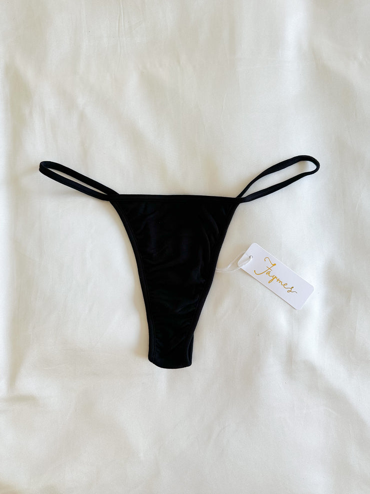 Spicy Panty - Long Black organic Bamboo