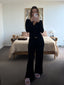 Dreamer Split Pant Long Black