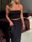 Siren Maxi Skirt Long Black