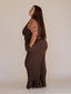 DREAMER LOUNGE PANT---ORGANIC BAMBOO RIBBED - CHOCOLATE BROWN