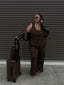 Dreamer Split Pant Chocolate