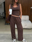 Dreamer Split Pant Chocolate