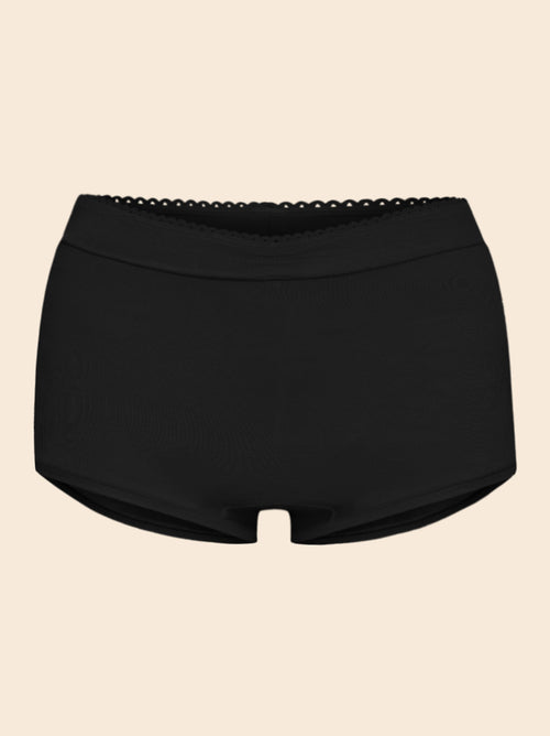 Season Boyleg Mid Rise Long Black