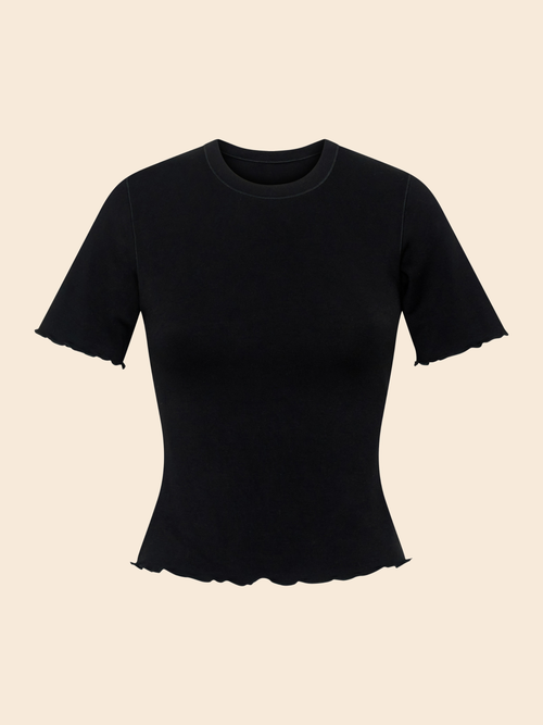 Baby Tee Long Black
