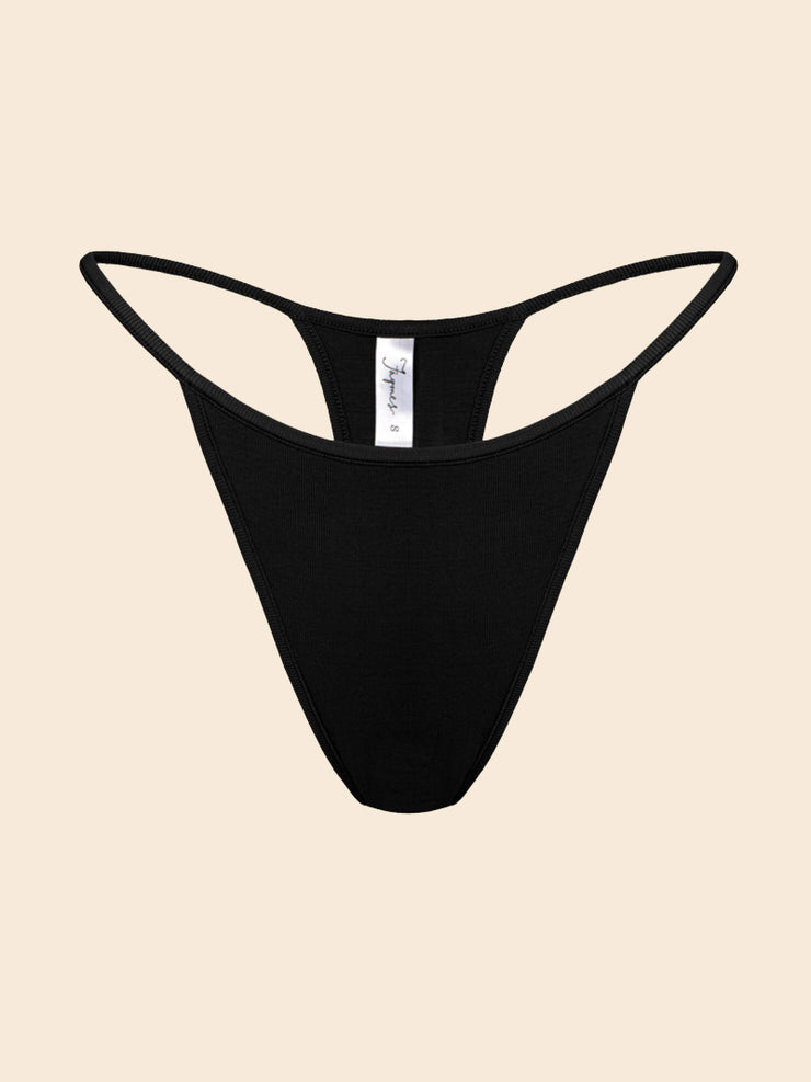 Spicy Panty - Long Black organic Bamboo