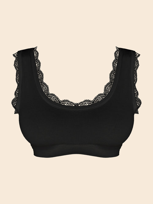 Comfort Crop Long Black