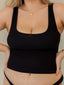 Comfort Tank Long Black