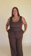 COMFORT-TANK---ORGANIC BAMBOO RIBBED - CHOCOLATE BROWN