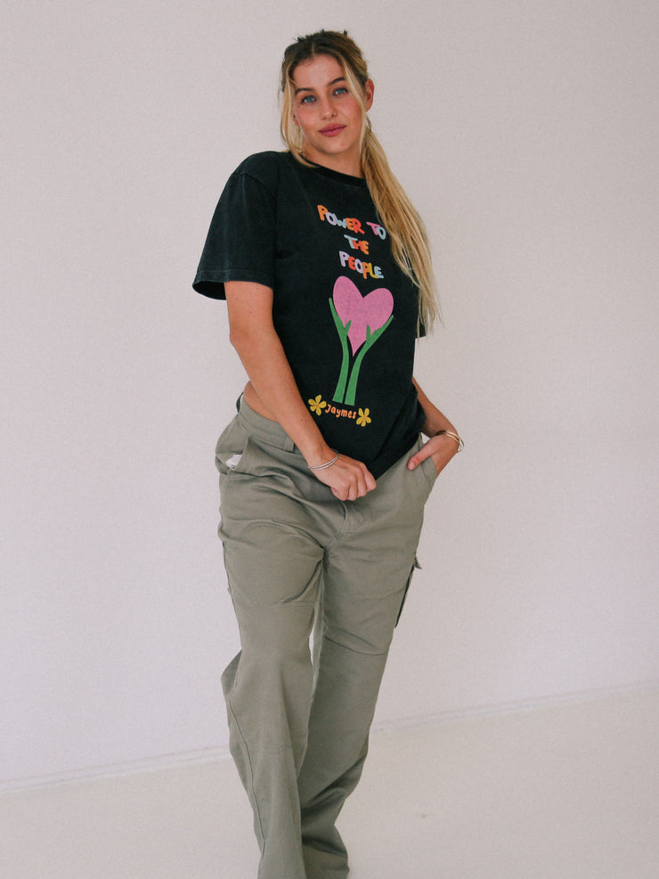 Oversize Tee - Washed Black