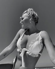 Sofia Top - White Scalloped Lace