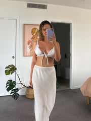 Sofia Top - White Scalloped Lace