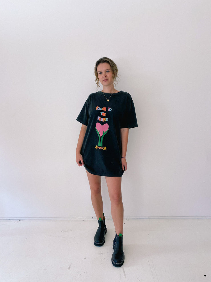 Oversize Tee - Washed Black
