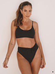 Berber Top - Ribbed Black