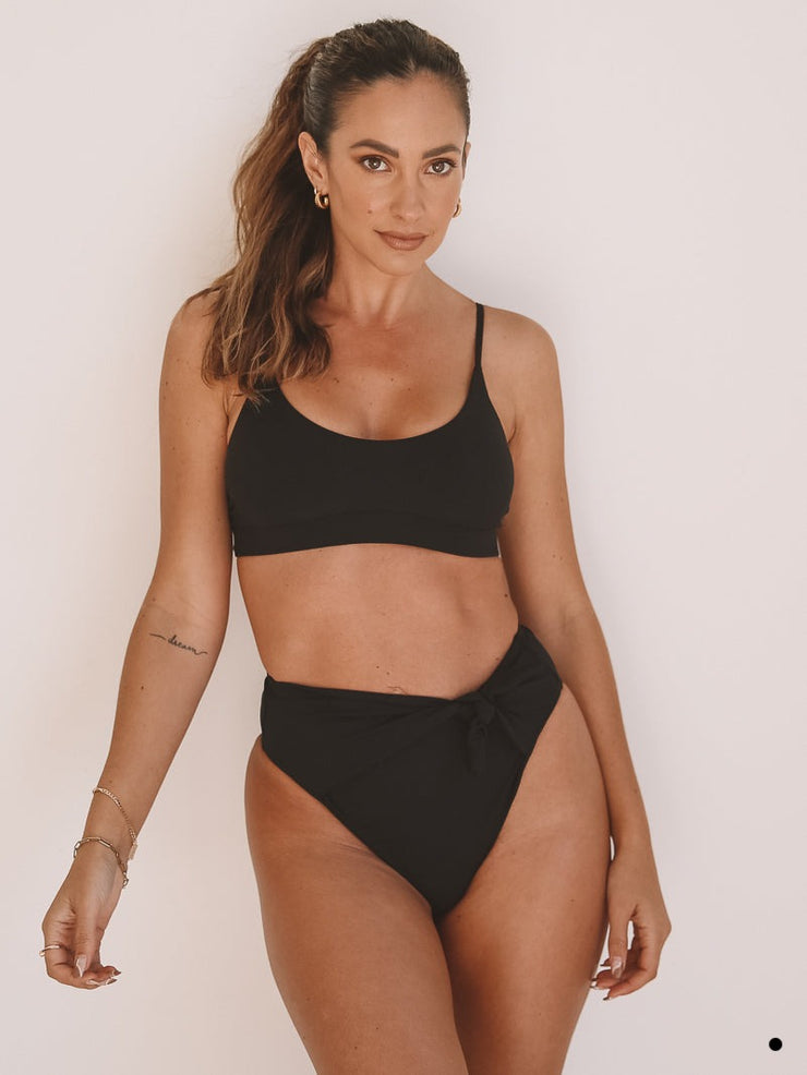 Berber Top - Ribbed Black